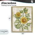 thumbnail image 4 of Stupell Industries Cottage Floral Journal Sunflower Gold Floating Frame Canvas Art, 25 x 31, by Paul Brent, 4 of 8