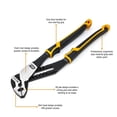 thumbnail image 4 of GEARWRENCH Pitbull K9 - Alicates de lengüeta y ranura de doble material de 8 pulgadas, 82169C, 4 of 4