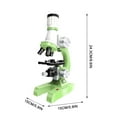 thumbnail image 3 of Microscope - 9.6 x 7.5 x 3.5in, 1200X Magnification with LED Light & Accessory Kit for Science Education(Green), 3 of 5