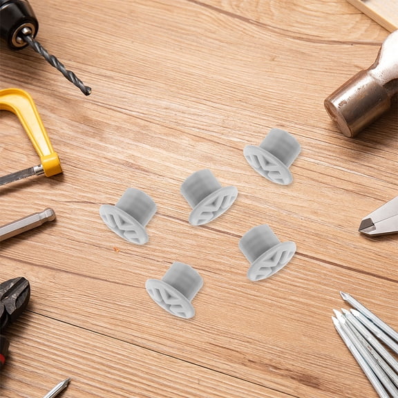 OUNONA 12Pcs Plastic Slide Screw Caps Grey with Anti-Loosening Design for Secure Playground Maintenance