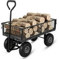 thumbnail image 2 of Steel Garden Cart Folding Utility Wagon with Removable Cart Liner, 500lbs Load Capacity, for Garden Farm, 2 of 9