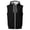 Black, variant on Men's Hooded Sleeveless Zip Vest Casual Drawstring Regular Fit Hood Knit Multi Color Layering Tops With Pockets Orange 3XL