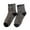 Black, variant on Womens Ankle Socks Ladies Ruffled Frilled Striped Color Blocked Cotton Knit Casual Round Crew Socks