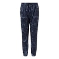 thumbnail image 1 of Burnside Mens Performance Fleece Joggers, M, Navy Tie Dye, 1 of 1