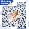 thumbnail image 4 of White and Blue Of Leopard Print Toddler Nap Mats for Kids Preschool,Sleeping Mat Bag or Kids,Toddler Sleeping Bag,Toddler Nap Mat or Daycare, 4 of 6
