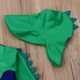 thumbnail image 3 of Styles I Love Baby Toddler Boys Crocodile One-Piece Short Sleeve Zipper Rash Guard with Sun Hat 2pcs Swimsuit Beach Bathing Suit (120/3-4 Years), 3 of 6