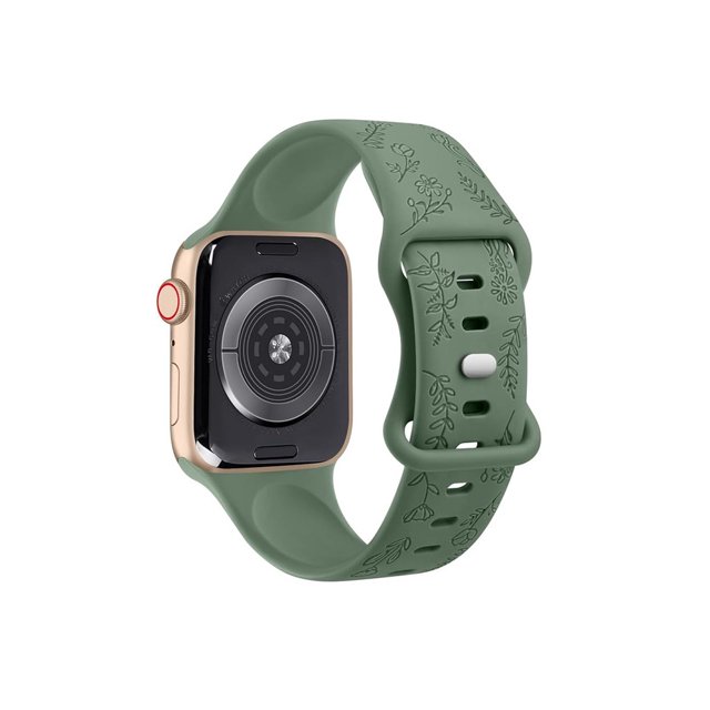 Teknet Correa Silicon Floral para Apple Watch 8 7 6 5 4 3 2 1