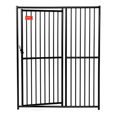 - Lucky Dog CL 65101 European Style Kennel Gate, 6' x 5', Black