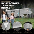 thumbnail image 3 of NEH Waterproof Superior 5th Wheel RV Motorhome Cover Fits Length 33'-37' Feet New Fifth Wheel Travel Trailer Camper Zippered Panels Heavy Duty 7 Layer Fabric, 3 of 9