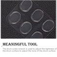 thumbnail image 4 of Yuarrent Snare Drum Mute Pads Set Transparente Sticky T Shape Spanner Absorbente de golpes Instrumento de control de tono Suministro Principiantes Niños Accesorios para instrumentos musicales Yuarrent OD026248-00, 4 of 6