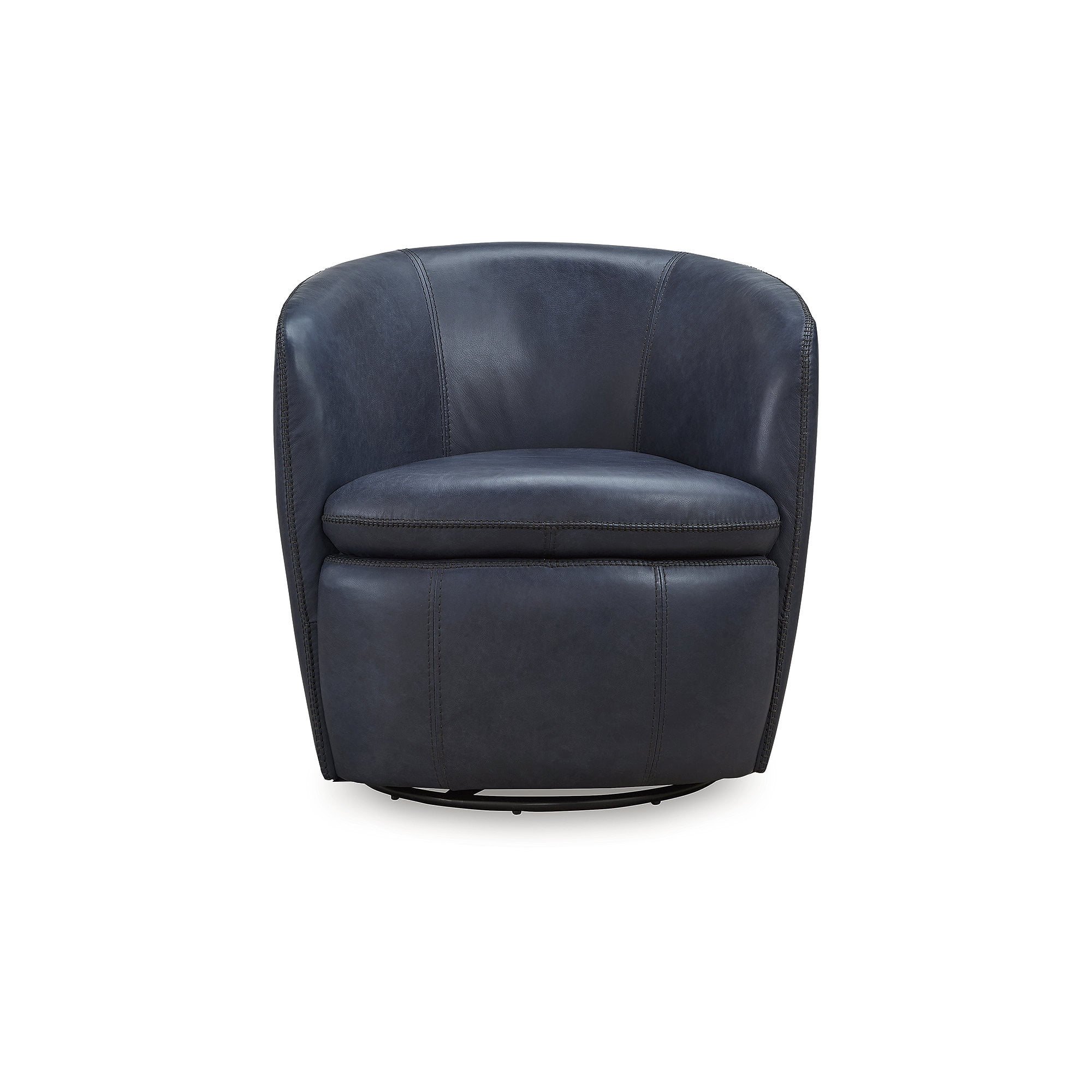 (2 pack) Signature Design by Ashley Kierreys 360 Degree Leather Upholstered Swivel Chair, Ocean
