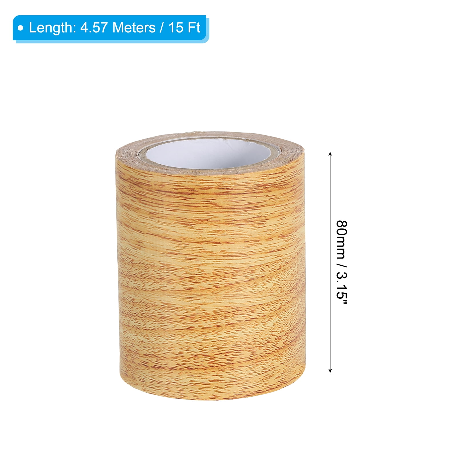 Unique Bargains Wood Grain Self Adhesive Repair Tape Realistic Patch Natural Oak