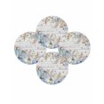 thumbnail image 7 of 13 Inch Round Placemats Set of 4, Blue Teal Fall Non Slip Heat Insulation PP Table Mats, Thanksgiving Pumpkins Vintage Botanical Washable Place Mats for Kitchen Dining Party Table Decor, 7 of 7