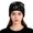 1-Black5356, variant on XIAOCHA Snowflake‑Rhinestone Beanie for Women，Gem‑Trim Fall‑Winter Outdoor Toque,White