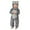 Gray, variant on Newborn Baby Cartoon Snowsuit Warm Fleece Hooded Romper Jumpsuit Winter Thicken Jacket Bodysuit Long Sleeve One Piece Outwear Playsuit