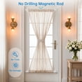 thumbnail image 3 of Sindcom 1 Pack Magnetic Curtain Rod, 16 to 28 Inches Adjustable Strong Magnet Bar for Door, Classroom Whiteboard, and Any Metal Space, No Drill Required, White, 3 of 7