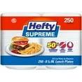 Hefty Supreme Foam Disposable Lunch Plates, 8 7/8", 250 ct.