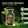 thumbnail image 2 of Herbishh Hair Color Shampoo 10 Sachet +1 Argan Hair Mask Pouch | 3 in 1 Hair Dye | PPD Free | Easy to Use | Gray Coverage | Travel Size | Available in 6 Colors | Long Lasting Hair Color | (Linen), 2 of 8