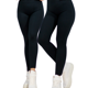 thumbnail image 1 of Set De 2 Leggings Casual o Deportivos Acampanados De Cintura Alta De Mujer En Color Sólido UNITALLA, 1 of 5