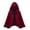 burgundy (black border), variant on Halloween red hooded cape for women, lace-trimmed cape, stage short style