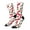 2 Black-2, variant on Cherry Pattern Sport Socks for Women and Men Crew Socks Sporty Calf Socks Casual Socks