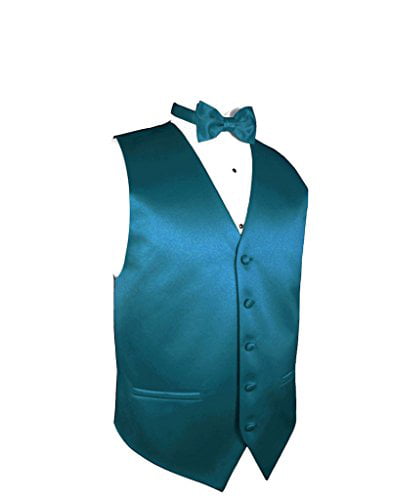 New Men's Solid Tuxedo Vest Waistcoat & Free Style Self-tie Bowtie Set Ivory 