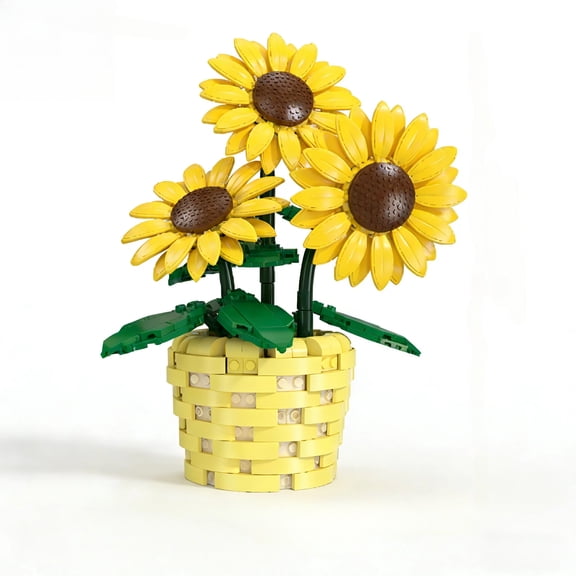 Remocguys Sunflower Building Set Compatible with Lego Flower Botanical Collection Bonsai Plants for Adults 465pcs
