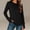 Black, variant on Women's Cotton Long Sleeve Shirts with Thumb Holes Crew Neck Soft Basic Tee Casual Plain T-Shirt