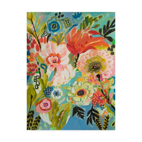 Trademark Fine Art 'Secret Garden Floral III' Canvas Art by Karen Fields