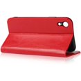 thumbnail image 2 of iPhone XR Wallet Case,Premium Leather Folio Flip Case Cover Book Design with Kickstand Feature with Card Slots/Cash Compartment for iPhone XR - Red, 2 of 6