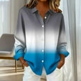 thumbnail image 4 of ylioge Long Sleeve Shirts for Women Plus Size S-5X Button-Down Blouses Tops Womens Trendy Gradient Printed Loose Lapel Going-Out Beach Tshirts Shirt, 4 of 6