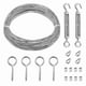thumbnail image 1 of 1/16Inch Turnbuckle Wire Tensioner Kit Heavy Turnbuckle Cable Railing Kit 65Ft Wire Rope,M5 Hook and, 1 of 5