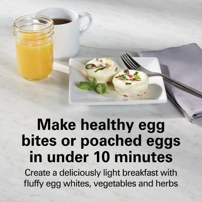 Egg Bites/Hard : Mint Green Nonstick Egg & Breakfast Sandwich Maker, Dishwasher-Safe, 650W