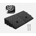 thumbnail image 2 of Weather Resistant Driveway Curb Ramp With Increased Traction, Durable Ramp For Cars, Wheelchairs, And Scooters, Featuring Non-slip Surface And Water Circulation Design (25*27*7cm), 2 of 5