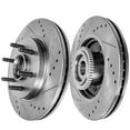 thumbnail image 4 of Detroit Axle - RWD Front and Rear Drilled Disc Brake Rotors for 2004-2008 Ford F-150 Lobo 2006-2008 Lincoln Mark LT, 4 of 5