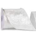 thumbnail image 1 of Cinta MAYREEL de terciopelo arrugado blanca para decoración navideña de 10 m, 1 of 6