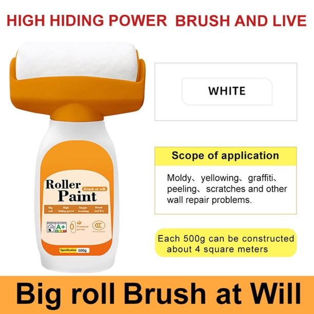 Pintura para Bidón Grande, Sin Olor, para Reparación de Paredes Del Hogar, Color Blanco, 500 Ml