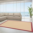 thumbnail image 3 of Linon Empire Machine Tufted Wool 8'9"x12' Rug in Natural and Red, 3 of 8