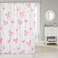 thumbnail image 2 of Manfei Minimal Goblet Shower Curtain 72Wx78L,Bow Stars Bath Curtain, 2 of 5