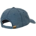 thumbnail image 4 of Phrase of Bad Hair Day Embroidered Washed Buckle Cap - Navy OSFM, 4 of 5