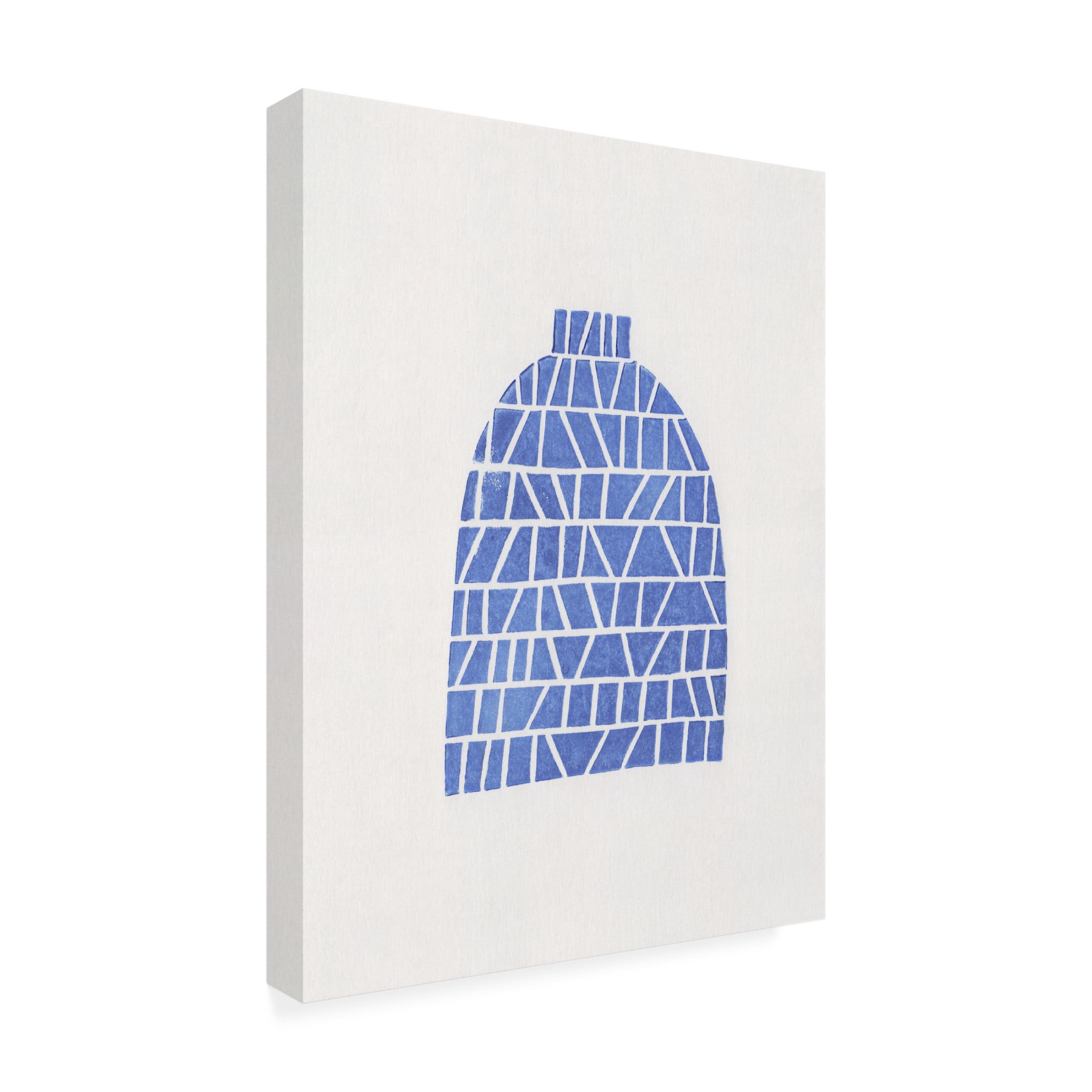 Trademark Fine Art Alisa Galitsyna Linocut Vase 5 Canvas Wall Art
