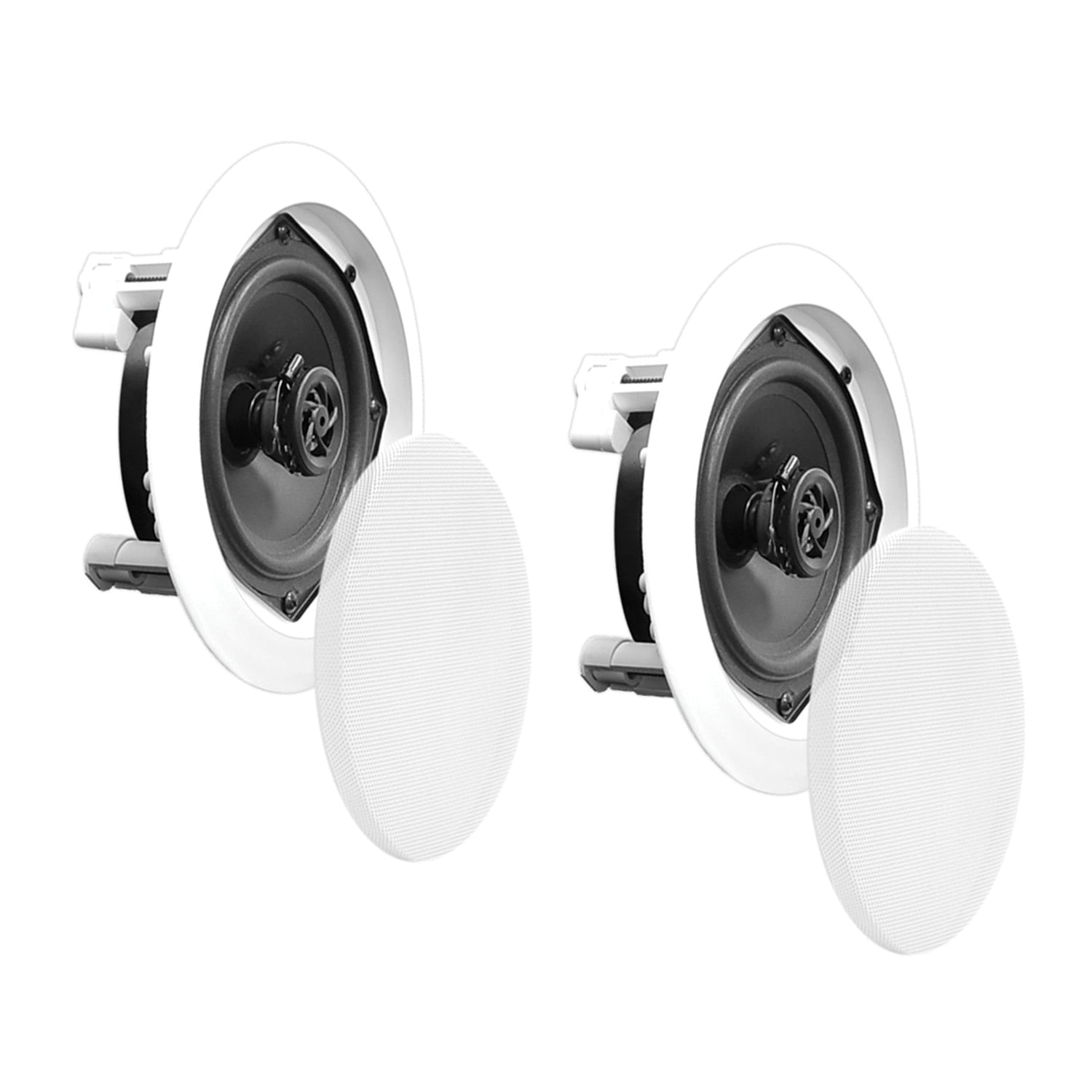Pyle Surround Wall White Ceiling Home Speaker PDIC4CBTL3B Set of 4 