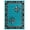 Turquoise, variant on United Weavers Drachma Peleus Transitional Border Accent Rug, Grey, 2'7" x 4'2"