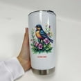 thumbnail image 3 of Robin Lover Travel Tumbler 20oz With Lid, Straw & Handle - Stainless Steel Custom Mug For Women And Girls - Personalized Bird Gift Idea EfIpsZ, 3 of 6