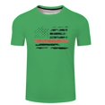 thumbnail image 2 of MRULIC shirts for men Men T Shirt Independence Day 3D Digital Printing Casual Basic Tee Tops Men Formal Shirts Green + XL, 2 of 4