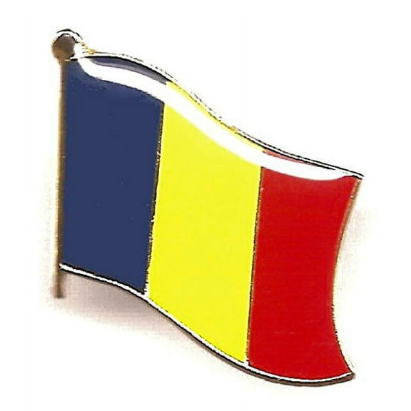 Pack of 50 Romania Flag Lapel Pins, Romanian Pin Badge