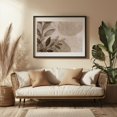 thumbnail image 3 of Leafy Elegance Modern Nature Art Beige - Painting Black Framed Wall Art Print 20 x 30 inches, 3 of 4