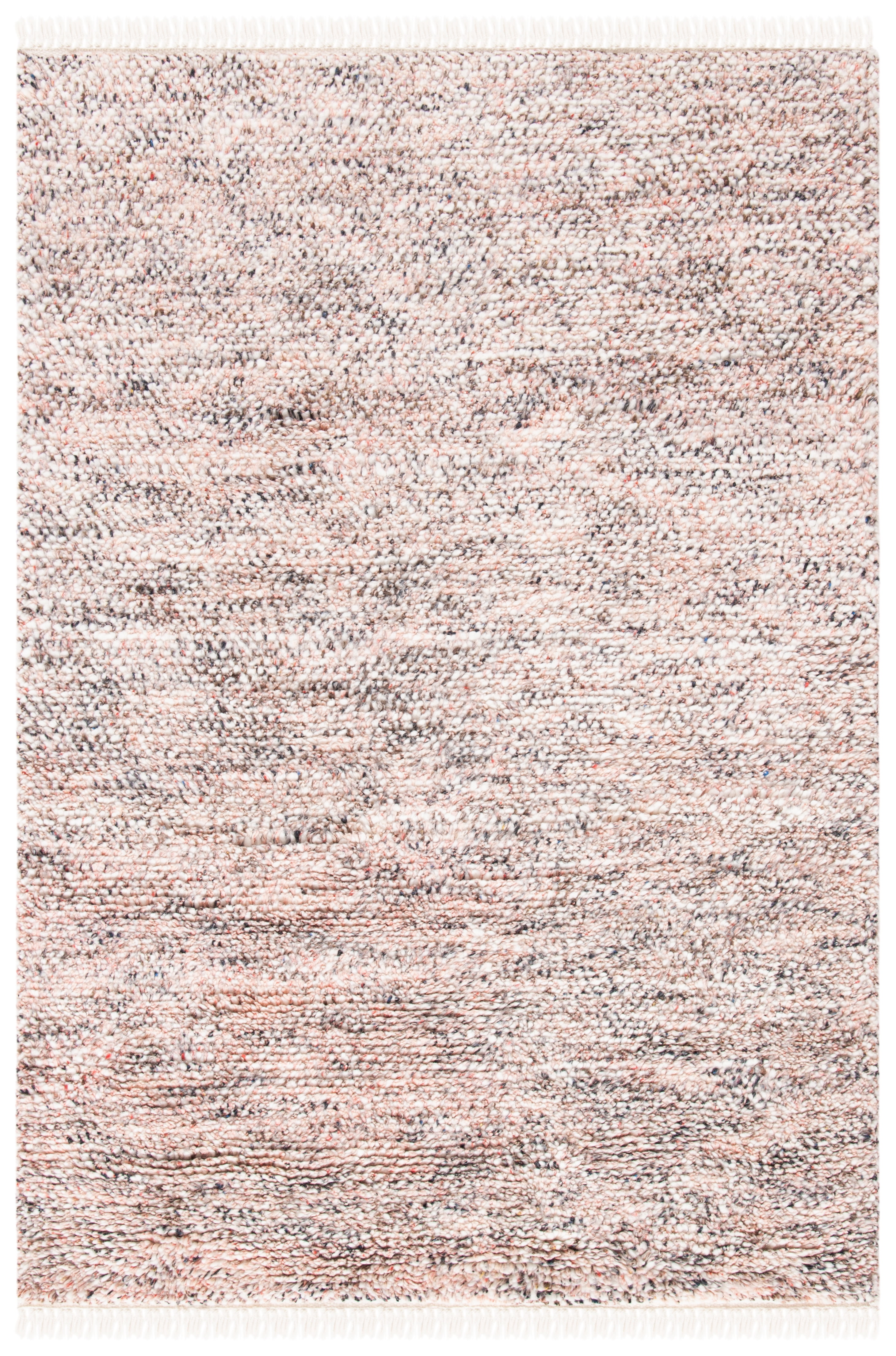 SAFAVIEH Casablanca Axel Solid Wool Shag Area Rug, Red, 4' x 6'
