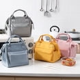 thumbnail image 3 of Bolsa de almuerzo con aislamiento portátil: Bolsa de mano simple para picnic, bolso para el almuerzo, bolso más fresco, 3 of 8