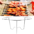 thumbnail image 4 of OUNONA Grill Stove Stand Stainless Steel Rectangular Portable Barbecue Tool 1Pack, 4 of 8